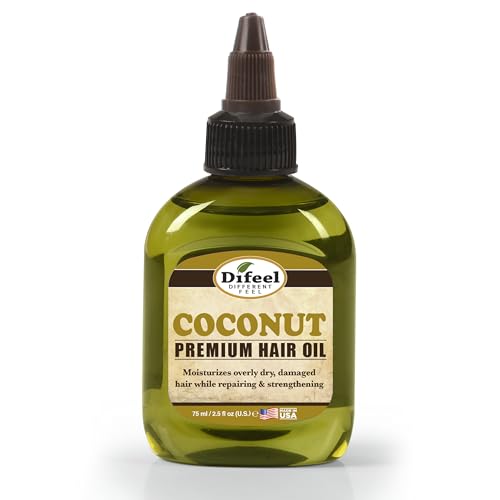Difeel Premium Deep Conditioning Coconut Hair Oil 2.5 ounce