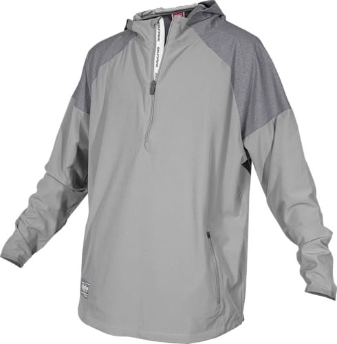 Image of Rawlings | Men's Colorsync Long Sleeve Hooded Jacket | Athletic Training Apparel | Adult Sizes | Multiple Colors