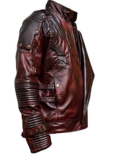 Galaxy 2 Leather Jacket - Faux Leather - Maroon Color2