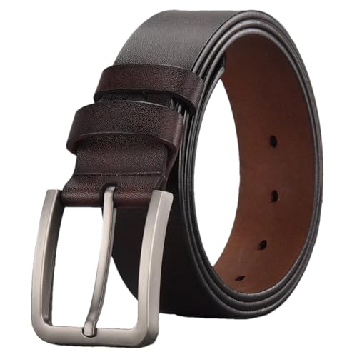 Man Genuine Leather Designer Trouser Belt Jeans Male Belts Pin Buckle Waistband