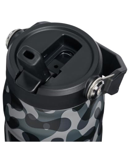 Image of STANLEY IceFlow Flip Straw 2.0 Bottle, 24 oz, Black Interfusion