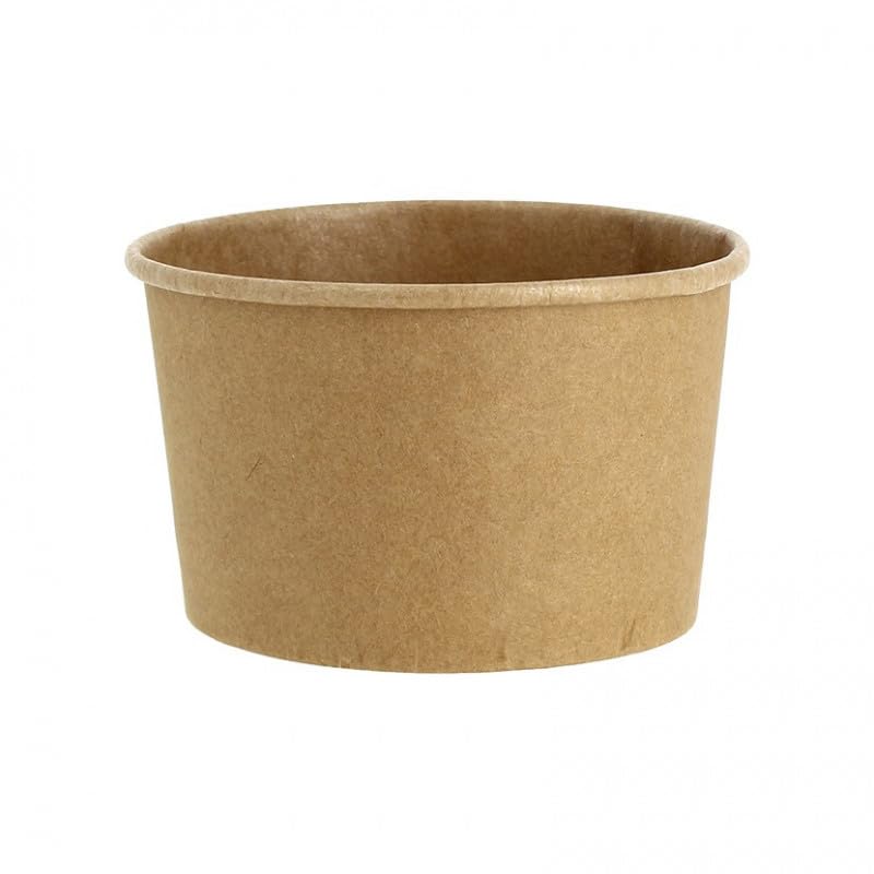 Tarrina de cartón kraft - 240 ml - Caja 20 unidades
