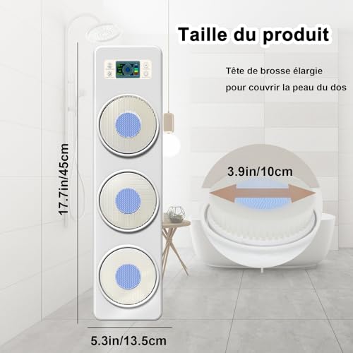 Brosse à dos pour douche électrique : la solution pour laver le dos sans effort