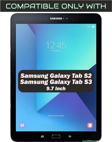 Image of Screen Guard Compatible With Samsung Galaxy Tab S2 / S3 9.7 inch Inch Tablet (SMT820 /SMT825 /SMT810 /SMT813 /SMT815 /SMT819) Flexible Fiber Screenguard Not a Tempered Glass Screen Protector