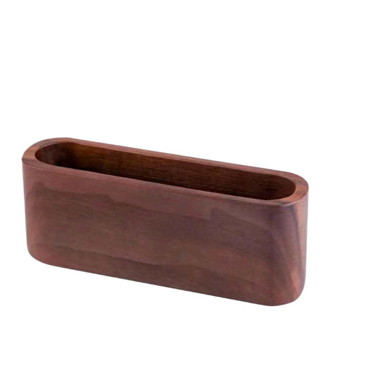 SHENJMAI Wooden Business Card Holder Business Card Holder Wooden Organizer Office Desk name card Display Stand with Pen Slot Memo Pad