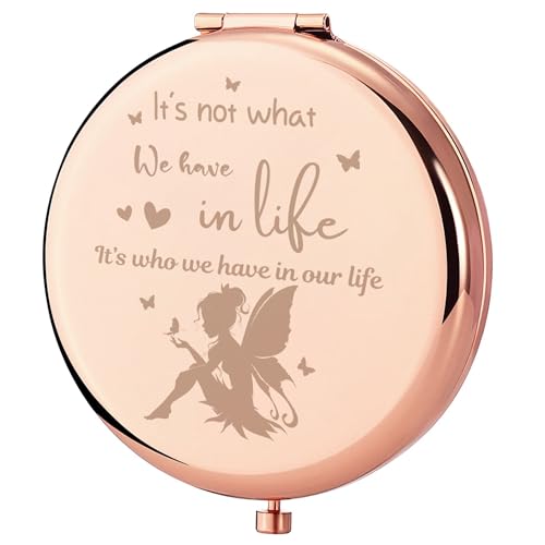 Fairy Gifts for Women, Fairy Tale Pixie Compact Mirror, Fairy Fan Gift for Women, Pixie...