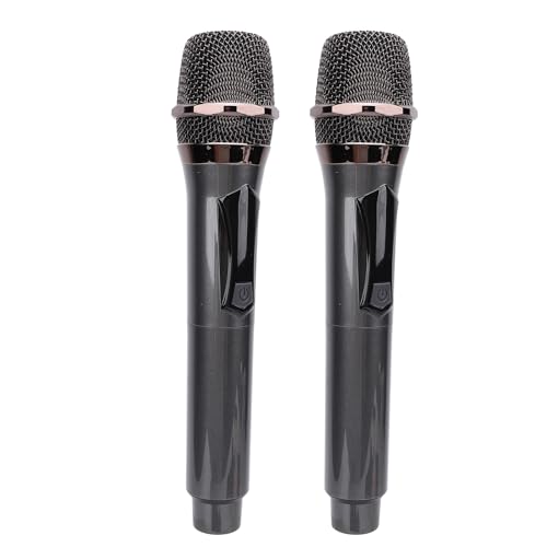 GOWENIC Microphone, 2.4G Handheld Cordless Dynamic Mic System with Portable Receiver, Intelligent Noise Reduction, for Karaoke, Church, Speech, Wedding, Party, etc