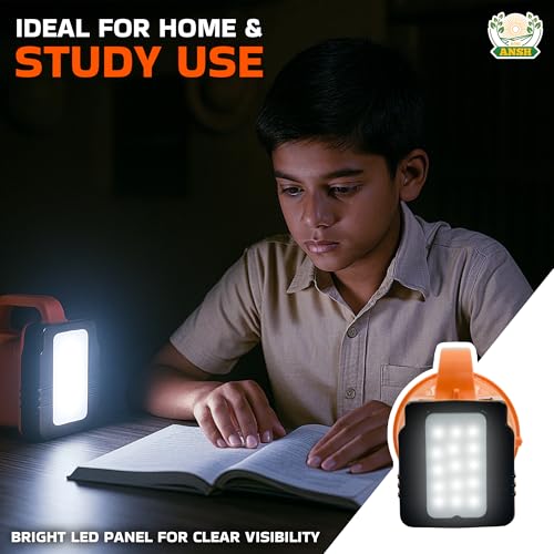 Image of AGRIANSH Rechargeable Kisan Torch - 5W Waterproof LED Light with 4000mAh Battery | Long Distance Beam Torch for Farmers, Field Use & Rural Areas