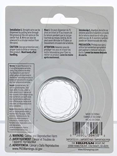 Image of Hillman 25 ft. L Galvanized Steel 16 Ga. Wire