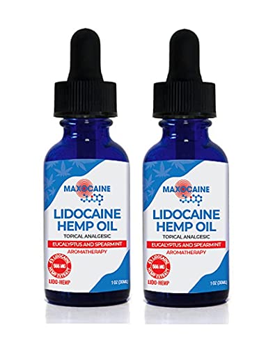 MAXOCAINE | Hemp Oil with Soothing Eucalyptus and Spearmint Aromatherapy + 4% LIDOCIANE. Chronic Pain and Stress Relief… - Image 3