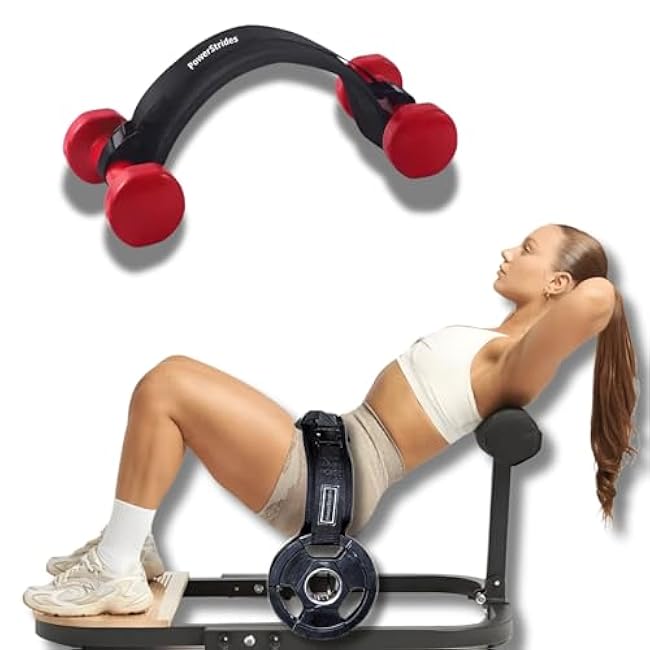 hip thrust belt for dumbbells ¨C Best weightlifting Belt for home gym equipment workout and fitness weight lifting for men and women, perfect weights pad bandes accessories trainer at home for booty, glute and pilates exercise.