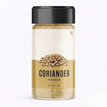 Coriander Powder 90 gm Dhaniya Powder 100% Pure Natural Fine Ground Aromatic Masala for Indian Cooking Curry Sabji Dal Gravy Spice Mix Seasoning No Preservatives No Added Color.