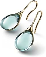 Yocoyee Dainty Multicolor Water Drop Teardrop Earrings for Women - Hypoallergenic Crystal Drop Earrings
