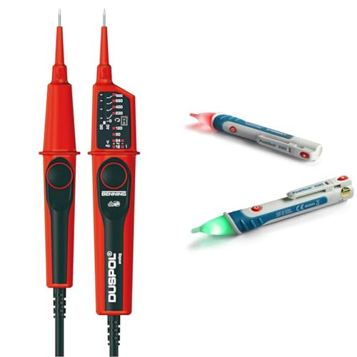 BENNING DUSPOL analog. Spannungsprüfer & Peak Tech P 1030 – Kontaktloser AC Spannungsprüfer mit LED Lampe