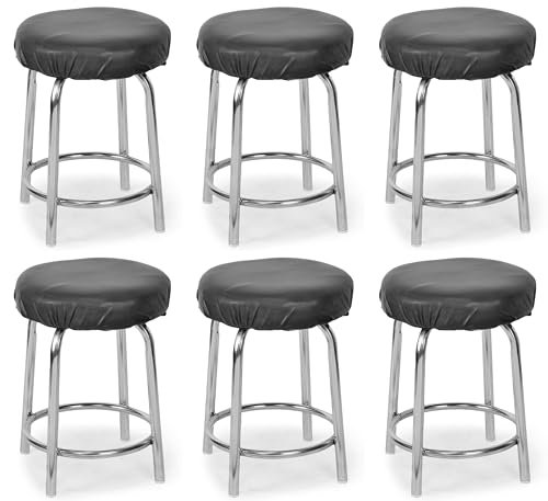 Image of GOYALSON Durable Doctor Medical Stool for Office Home with Comfortable Cushion seat (Black, 6)