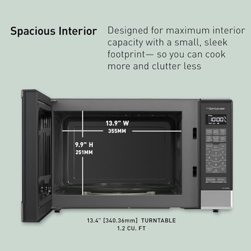 Image of Panasonic Microwave Oven NN-SN686S Stainless Steel Countertop /Built-In with Inverter Technology and Genius Sensor, 1.2 Cubic Foot, 1200W