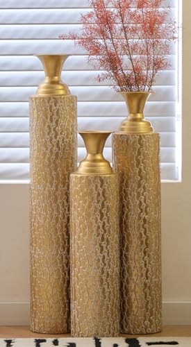 Tall Floor Vases Set of 3 for Decor Living Room