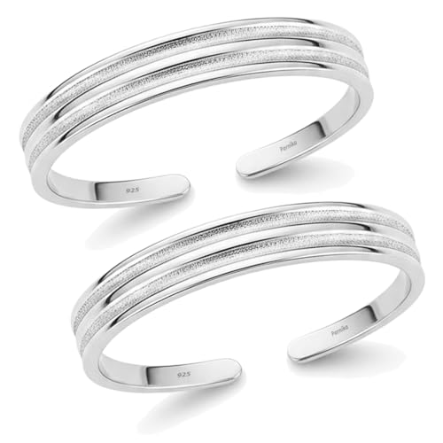 Image of MJ 925 Simple Yet Elegant Silver Toe Rings (Leg Finger Rings) in Pure 92.5 Sterling Silver for Women | With Certificate of Authenticity | Chandi Bichiya |