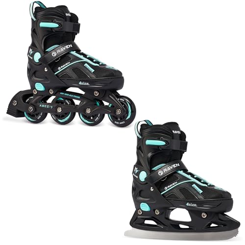 RAVEN Pulse 2in1 Schlittschuhe Inline Skates Inliner für Kinder und...