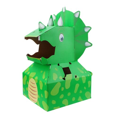 BCOATH Modelo DIY Dinosaurio de Cartón para Juguete Educativo Material de Papel Premium Fácil de Montar y Seguro Regalo Creativo para Niñas