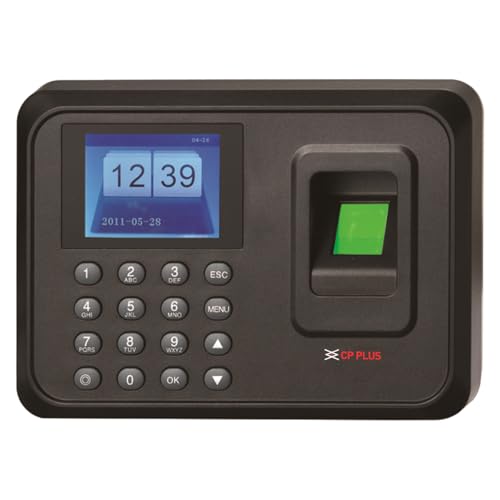 Image of CP PLUS Fingerprint Time and Attendance Machine | Biometric System with Password Access | Fast Recognition <1s | USB Report Export | 1000 Fingerprint Users | CP-VTA-T2324-U