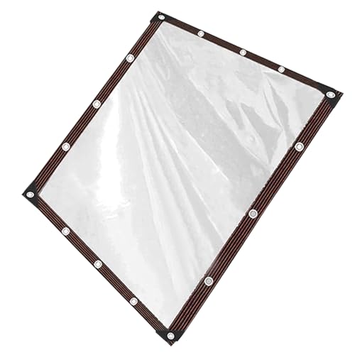 Transparente Abdeckplane, wasserdicht, 2,1 m x 2,1 m, mit Ösen |...