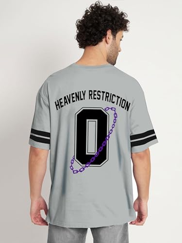 Image of ComicSense.xyz Unisex Anime Oversized T Shirts for Men and Women, Heavenly Restriction Club Drop Shoulder Tee