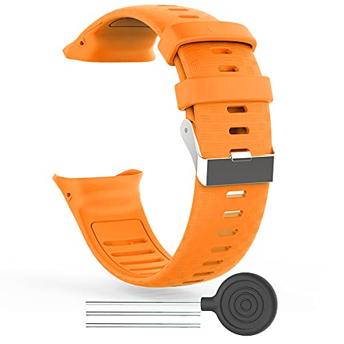 KINOEHOO Bracelet de montres Compatible avec Polar Vantage V Bracelets de remplacement en Silicone.(Orange) Cover