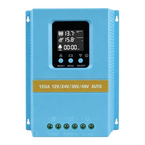 Regulador de carga solar MPPT 150A con protección térmica activa para placas fotovoltaicas 2