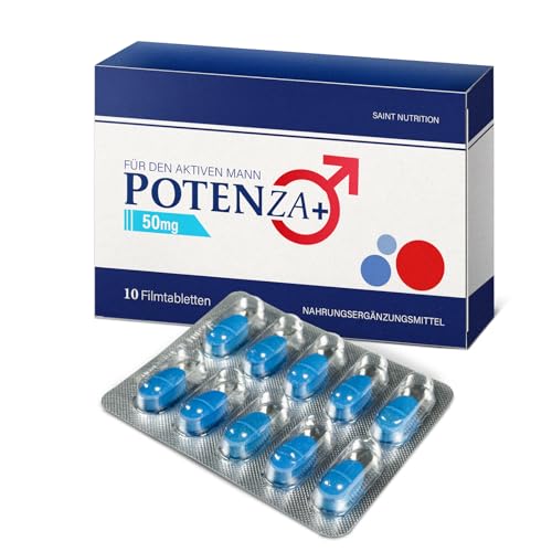 NEU: Potenza für den Mann - hochdosiert mit Maca, Guarana, Muira Puama, L-Arginin und Zink für Männer - Premium Qualität (50)