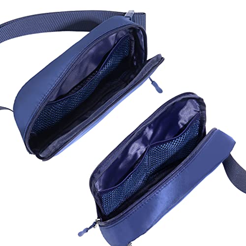 Image of Belt bag Fanny pack crossbody bags for women Everywhere belt bag (blue)