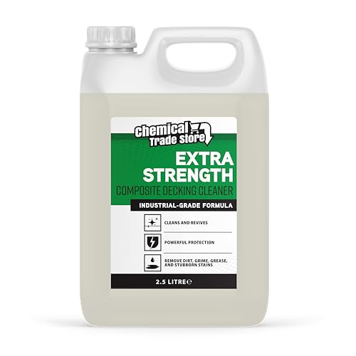 Chemical Trade Store - Composite Decking Cleaner | Plastic UPVC Deck Algae and Mould Remover - Removes Dirt, Grime and Bird Droppings - 2.5 Litre