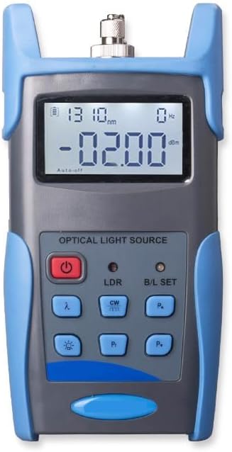 Digital Fiber Optic Light Source Optical Light Source with Operating Wavelength 1310/1550 1310/1490/1550/1625 Applicable Fiber SM MM Output Power -5 to -12dBm Adjustable Fiber Port FC/PC Optional