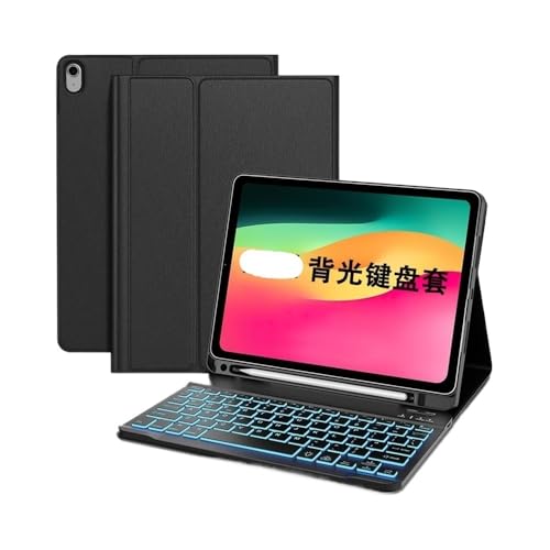 Étui de protection iPad 10e génération 11 pouces avec clavier rétroéclairé