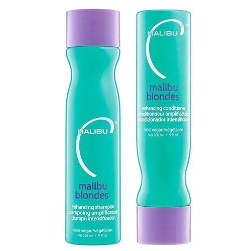 Malibu C Blondes Enhancing Shampoo and Conditioner (9 oz) - Moist...