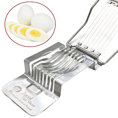 Metal Egg Slicer Cutter | Slice Hard Boiled Eggs Quickly and Effectively | Made from Stainless Steel Metal for Added Durability