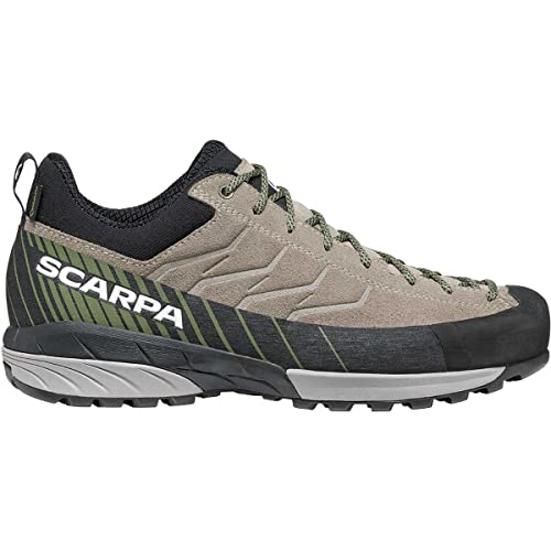 Scarpa M Mescalito GTX Grau - Gore-Tex Wasserdichter Leichter Herren Zustiegsschuh, Größe EU 43.5 - Farbe Shark - Azur