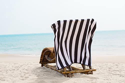 Lane Linen 100% Cotton Beach Towel With Bag 4 Pack Towels For Adults 36"X72" Pool Oversized Absorbent Extra Large Quick Dry Bath - Grey #TOP1