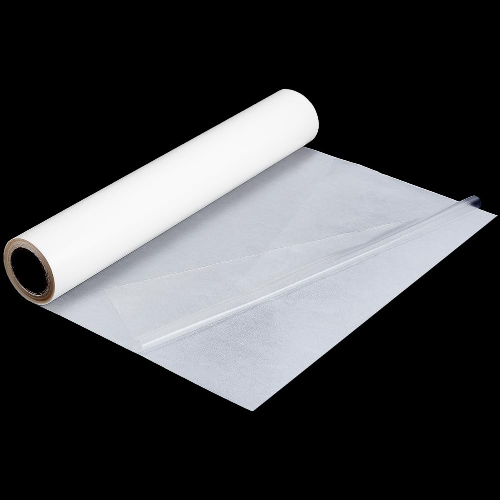 PH PandaHall Pellicola Adesiva Bifacciale Termoadesiva 35cm X 9 m, Fogli Adesivi Termoadesivi per Tessuti, per Fai Da Te, Artigianato, Cucito