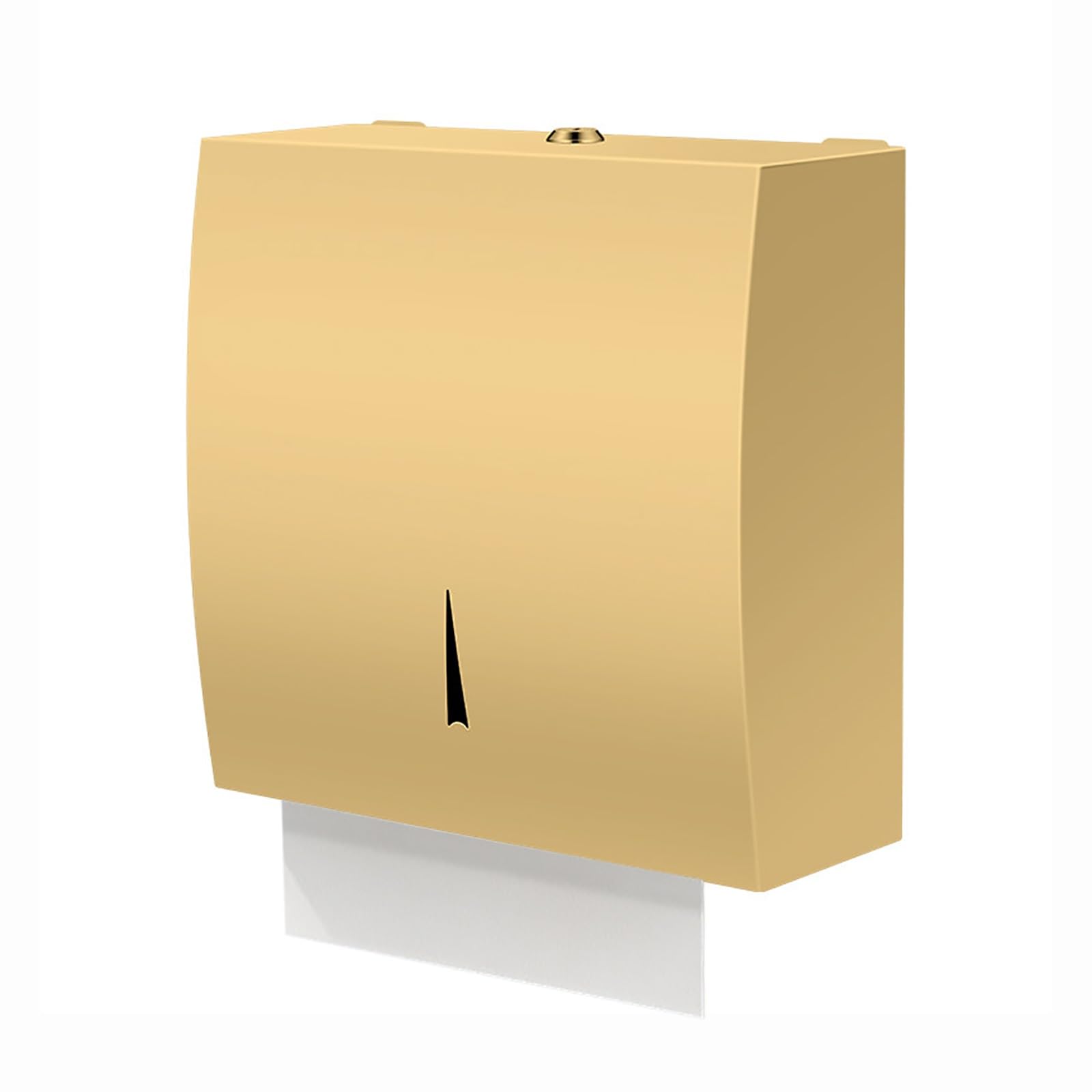 Dispenser Carta Asciugamani, Dispenser Carta Igienica da Parete, Dispenser di Fazzoletti Commerciale, Acciaio Inossidabile(Gold)