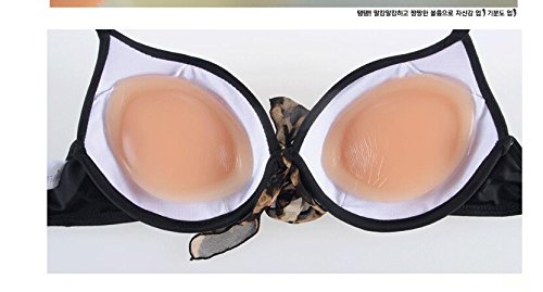 Upstore 1 Pair Clear Women Gel Bra Insert Push-Up Enhancer Breast Molding Pads For Swimsuit And Bikini #TOP1