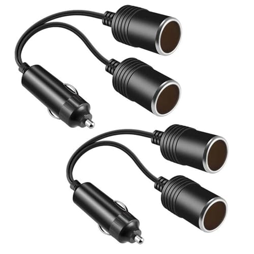 Conector de salida de coche 12V 10A con triple puerto dual y enchufe adaptador de encendedor