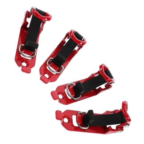 Zerodeko 4Pcs Heavy Duty Shovel Mounting Clamp Kit for Truck Roof Rack Durable Brackets for Overlanding Gear and Firefighter Tools Easy Installation for Vehicle Accessories