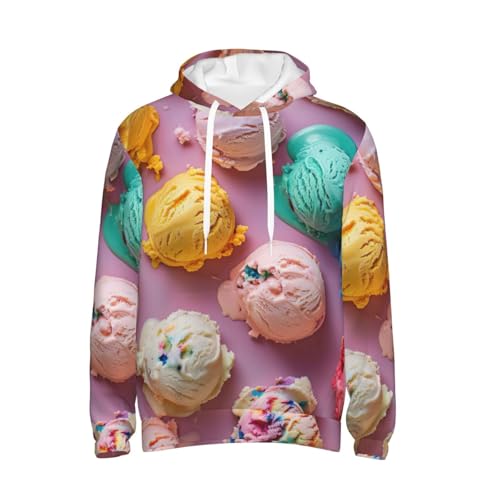 Sweat à capuche de sport décontracté avec imprimé glace pour vos sorties - 7