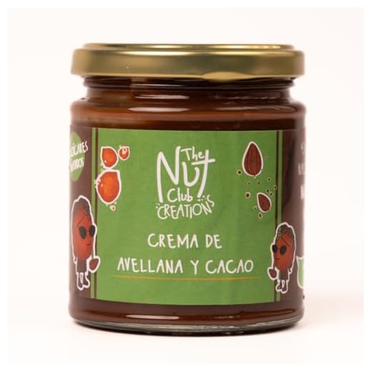 Crema de avellanas y cacao 225 gr. | The Nut Club | Sin azúcares añadidos ni cacahuete | Vegana | Avellanas nacionales | Sin gluten |