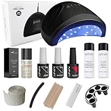 kit Semipermanente Unghie Professionale MesaudaMNP Starter Kit Gel Polish 8ml, Nuova Formula Senza TPO + Lampada Led 48watt e Accessori - Kit Smalto Semipermanente Unghie, Omaggio Olio Cuticole Altéax