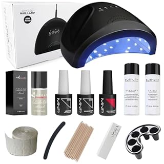 kit Semipermanente Unghie Professionale MesaudaMNP Starter Kit Gel Polish 8ml, Nuova Formula Senza TPO + Lampada Led 48watt e Accessori - Kit Smalto Semipermanente Unghie, Omaggio Olio Cuticole Altéax