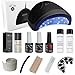 kit Semipermanente Unghie Professionale MesaudaMNP Starter Kit Gel Polish 8ml, Nuova Formula Senza TPO + Lampada Led 48watt e Accessori - Kit Smalto Semipermanente Unghie, Omaggio Olio Cuticole Altéax