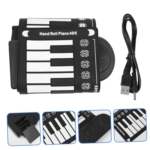 Levemolo 1 Jeu De 49 Touches De Piano À Roulettes Pour Enfants Clavier De Musique Pour Enfants Piano Pour Enfants Piano Éducatif Enroulable Pianos À Clavier Musique Enroulable Piano - Les Beatles, Paul McCartney, John Lennon, RIngo Starr, George Harrison Levemolo 1 Jeu De 49 Touches De Piano À Roulettes Pour Enfants Clavier De Musique Pour Enfants Piano Pour Enfants Piano Éducatif Enroulable Pianos À Clavier Musique Enroulable Piano – Image 6
