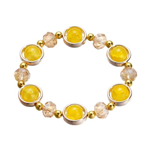 ZHSHYS Bracelet en Verre Teint à l'encre craquelée par Glace, Bracelets de bénédiction, Bonne Chance, Perles de Jade dégradé de Couleur, Bracelets...